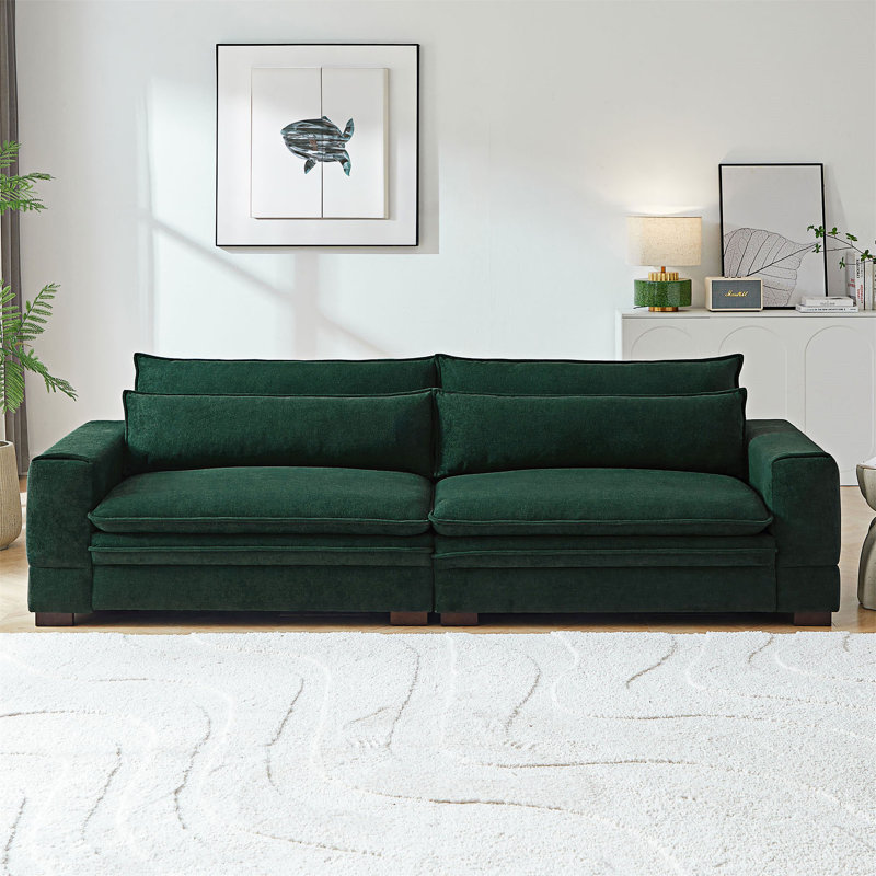 Mid Century Upholstered Sofa Couch